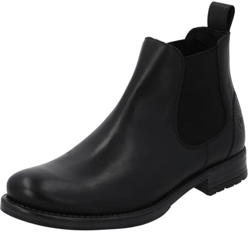 Palado Chelsea Boots Herren Heidan – elegante Stiefeletten Made in Portugal - ungefütterte Boots aus Leder - modische Stiefel Schwarz UK10,5 - EU45