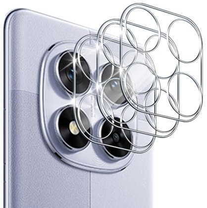 Funrae 3 Stück Kameraschutz Schutzfolie für Xiaomi Redmi Note 14 Pro/Poco X7 5G für Panzerglas Kamera, Ultra-Klar 9H Härte Kratzerfest Kamera Schutz Glas, Kompatibel mit Handyhülle Linse Folie