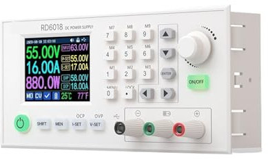 DC-Schaltnetzteil, USB-WLAN-DC-Abwärtswandler mit einstellbarer Abwärtsspannung und 1200 W für 3D-Drucker, CCTV-Kamera-Sicherheitssystem(RD6018WS800 1200W68V)