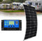 Panel Solar 500W 1000W Panel Solar Monocristalino Flexible Ultra Ligero Ultra Delgado Impermeable Cargador Solar para Autocaravana, Techo, Caravana, Barco y Superficies Desparejas(1x500W)