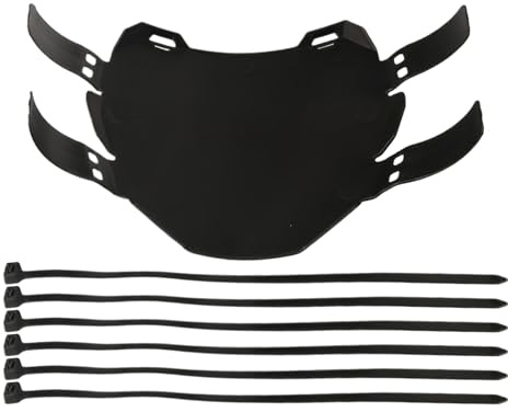 Jukeoiu Motorcycle License Plate Holder - Motorcycle Front Number Plate Cover,Bracket Easy Installation Motorbike Accessories with Mounting Straps for Birthday Women Men