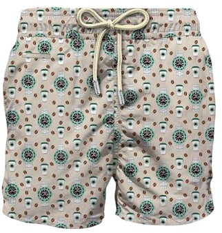 Saint Barth Mc2 Uomo Costume da Bagno Short LIG0003-Watch Starducks Poliestere Beige M