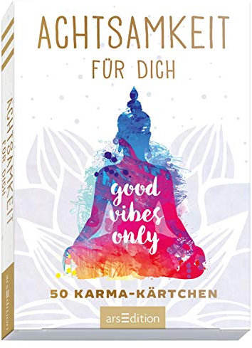 Achtsamkeit für dich: 50 Karma-Kärtchen | Schön gestaltete Achtsamkeitskarten in Geschenkbox zur Stressbewältigung im Alltag (Achtsamkeitskärtchen)