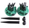 Yosoo 2Pcs Arroseurs à Gazon 360 ° Système d'arrosage à pelouse Jardin réglable Irrigation Eau pour Fleurs Herbes Plantes