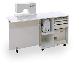 Comfort COMPACT | Nähmaschinenschrank | Aufbewahrungsschrank | (Premium White)