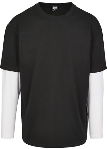 Urban Classics Herren Oversized Shaped Double Layer LS Tee