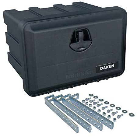 Daken J041+VH401 - Caja de almacenaje para camiones (500 x 350 x 400 mm, incluye soporte vertical)