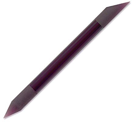 Glass Cuticle Pusher Nail File for Manicure and Pedicure (Purple) - Original Czech Product