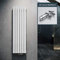 ELEGANT Design Heizkörper Flach 1600x462mm mit Chrom Multiblock Thermostat Flachheizkörper Weiß Einlagig Vertikal Heizkörper Mittelanschluss