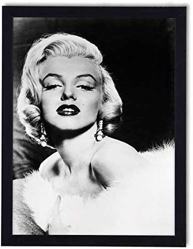 postergaleria Bild im Rahmen | Plakat | Modern | Wand | Künstlerisch | Verschiedene Themen 30 x 40 cm| (Marilyn Monroe)