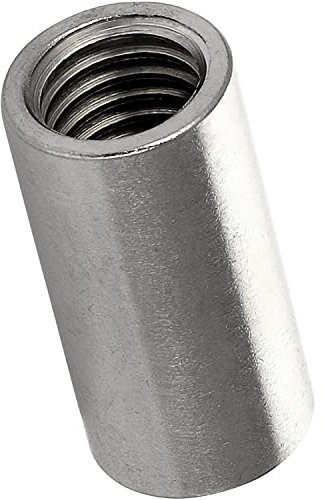 Gewindemuffe Rund M12x30 mm aud Edelstahl A2 V2A (4 Stück) Einschraubmutter Einschraubmuffen