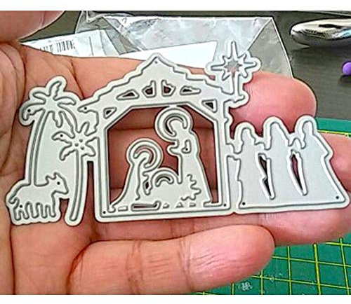 Heilige Krippen-Szene Metall Jesus Schneiden Matrizen Scrapbooking Handwerk Die Schnitte Erstellen Von Prägenpapier Kunst Dünne Karte Machen Schablone