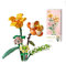 MEIEST Mini Building Blocks Flower Bouquet Plant Model Set, Artificial Flowers Botanical Collection Construction Building Bricks Toy for Kids Adult,Eternal Flowers Home Decor (Energy)