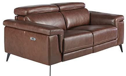 Angel Cerdá - Sofa Modern 2-Sitzer Leder Cognacbraun Relax