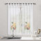 Dalina Textil - Cortina de Cocina Translúcido Lisa, Cortina Media Altura para Cocina, Comedor, Marco de Puerta 2 Piezas Tejido Gasa FinasDiseño FruitMIX 100x140cm