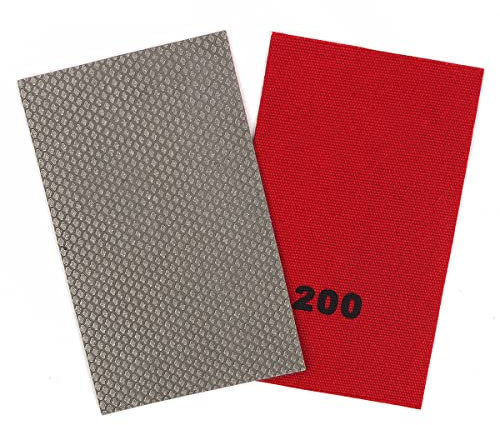 HOMESOM Diamant Schleifpapier galvanisiert Polierblatt Schleifpapier Körnung 200 Ersatz Schleifmittel