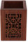 Alipis Bureau Vintage pour Carré Bureau Stylo en Bois De Stockage Caddie De Stylo À Bois Support De Maquillage Pot Maison Crayon Faire Art Tasse Porte-Pinceau en Bois Décoratif Simple
