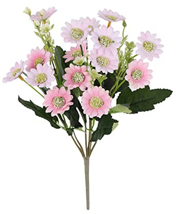 Künstliche Pfingstrosen-Blumen-Simulations-Rosen-Hochzeitssträuße Gefälschte Blumen-Rosen-Blumen-Seidenblumen-handgebundener Blumenstrauß Rosa Christrose Künstlich (B-011, One Size)
