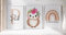 Little Mathilda 3er Set Kinderzimmer Poster Waldtiere (Reh, Eule, Igel), Bilder Kinderzimmer deko,Jungen Mädchen, Namensposter Babyzimmer, Buchstaben Poster (A4, A3 & 30x40cm) (A4 (21,0 x 29,7cm))