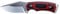 iFIELD Couteau de sport EL29070 avec manche en micarta rouge et lame en acier 440C, dureté 58-60 HRC, outil de camping pour la pêche, la chasse, les activités sportives
