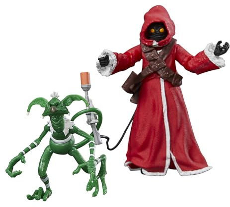 Star Wars The Black Series Jawa & Salacious B. Crumb (Holiday Edition), Actionfiguren, ab 4 Jahren, 15,2 cm | Star Wars The Black Series Holiday Edition Actionfigur Box Art Exclusive – Jawa & Salacious Crumb