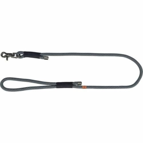 TRIXIE Soft Rope Hundeleine, M-L 1,0 m/10 mm, schwarz/grau - robuste Lange Hundeleine aus Tau mit Trigger Snap Hook, für mittelgroße Hunde, weiches & rundes Material mit Handschlaufe - 1984001