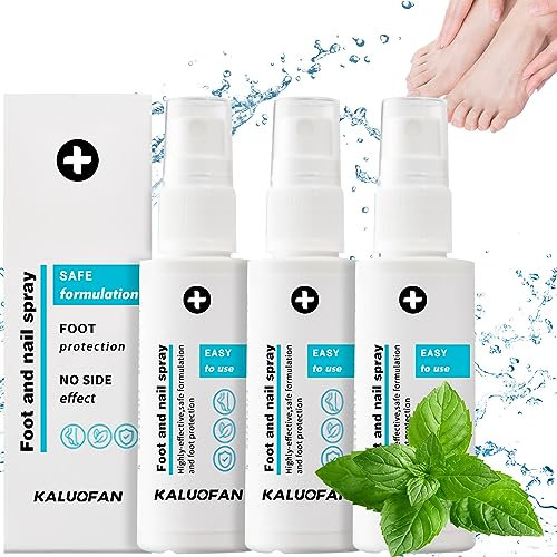 mycose ongles des pieds, Mycose Des Ongles Spray, Kaluofan 3pcs Produits de Soins des Pieds Spray,Ongle Pied Mycose Pied, Foot Spray Nail Repair and Odor