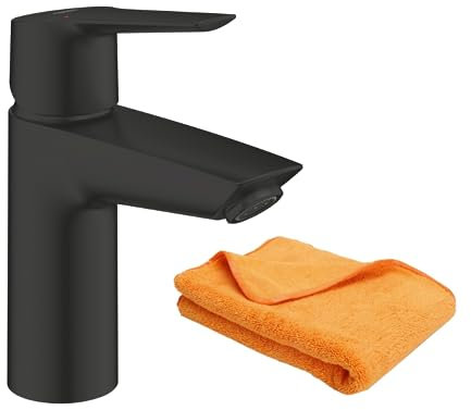 Mitigeur lavabo GROHE Start noir S + microfibre