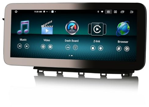 12,3 Qualcomm 8 Kern 8GB+128GB Android 14 DAB+ Autoradio Für Mercedes-Benz GLK-Klasse X204 (2013-2015) NTG 4.5 mit GPS Navigation CarPlay Android Auto WiFi 4G Bluetooth 5.1 USB COMAND IPS Bildschirm