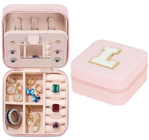 YEJAHY Schmuckkästchen Mädchen, Schmuckkästchen Klein Reise für Damen Mädchen, Schmuckkasten, Schmuck Organizer Box, Kette Organizer, Jewelry Organizer Reisen für Mädchen (L)