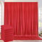 9m×3m sans Rides Rideaux sur Fond Rouge pour la Fête de Mariage 6 Panneaux de Polyester Rouge de 1,5 m × 3m Fond théâtre décor Anniversaire Baby Party Nuptiale Douche Photographie