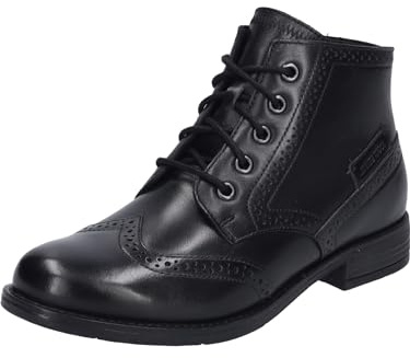 Josef Seibel Damen Schnürstiefeletten Simona 08,Weite G (Normal),Wechselfußbett,uebergangsstiefel,schnürboots,Boots,schwarz,39 EU