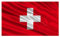 Bandera de Suiza, Bandera 90cm x 150cm, Bandera Grande con Trabilla para Mástil y Cordones para Sujetar, Bandera Ligera, Bandera para Deportes, Fútbol, Edificios (Suiza 1ud)