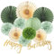 thirei Seidenpapier Pom Poms, Hochzeit Party Dekorationen, Salbeigrün, für Salbei Geburtstag Verlobung Brautdusche Party