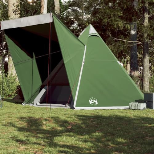 Xichuzi Tipi-Familienzelt 6 Personen Grün Wasserdicht, Caming Zelt, Camping Tents, Camping-Zelt - 4009438