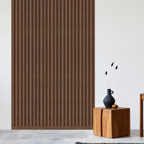 REESE Wandpaneele Eiche Nussbaum MDF Abdeckleiste 252 cm | Deckenpaneele, Wandverkleidung, kein Bohren