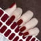 Semi Cured Gel Nail Strips, 22 Pcs Self-Adhesive Nail Wraps, Durable Gel Stickers, DIY Manicure Kit, Long-Lasting Salon Look, Easy Application with UV/LED Lamp, Glossy Finish (Cherry Red)