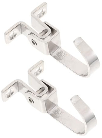 JECOMPRIS 2 Stück 1 Satz Deckenhaken Haken Zum Aufhängen Haken Decke Haken Schwere Ausführung Hängemattenhaken Strapazierfähig Schwenkbare Haken Schwerlast-drehhaken Silber Rostfreier Stahl