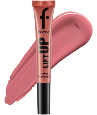 Flormar Lift Up Caring Lip Plumper Lip Gloss 002 Nude Forever – Aufpolsternder Lipgloss mit Hyaluronsäure-Effekt