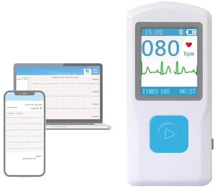 Moniteur De Fréquence Cardiaque Personnel, Moniteur ECG Portable, Peut Stocker 99 Ensembles De Données, 10s Résultats Rapides, Les Données Peuvent Être Transférées Vers Les Téléphones Mobiles/PC, 200