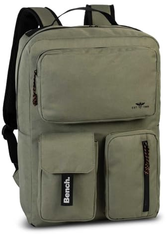 Bench. Rucksack Laptoprucksack mit Laptopfach Utility Backpack Olive Green olivgrün
