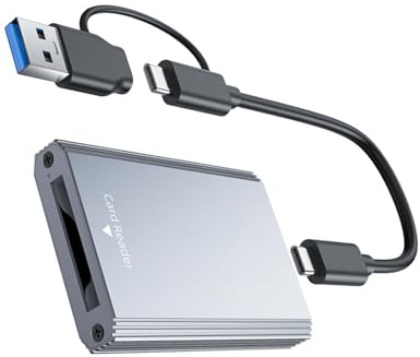 Tsophreniq Portable USB Type C 3.2 CFE B Memory Card Reader for Laptops and Tablets with Metal Construction Metal Card Reader for Photography Video Editing