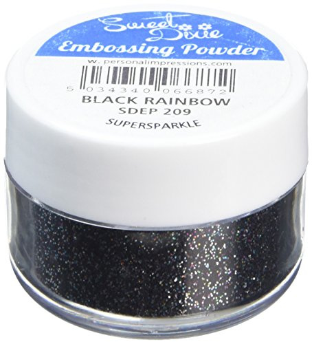 Sweet Dixie Praegepuder Schwarzer Regenbogen Superglitzer, Synthetisches Material, 4 x 4 x 3 cm