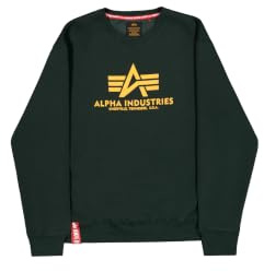 Alpha Industries Herren Basic Big Logo Sweatshirt