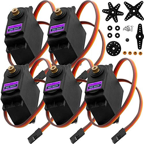 AZDelivery MG996R Micro Digital Servo Motor mit Metall Getriebe für RC Roboter Hubschrauber Flugzeug kompatibel mit Arduino inklusive E-Book!