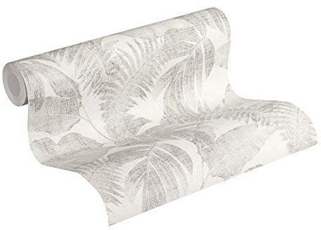 Livingwalls papier peint intissé New Walls Cosy & Relax papier peint effet jungle papier peint palmier 10,05 m x 0,53 m beige marron crème 373962 37396-2