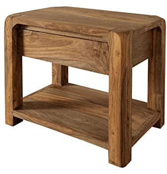 MASSIVMOEBEL24.DE Nachttisch Sheesham 60x40x50 braun geölt Bueno #005