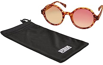 Urban Classics Unisex's Sunglasses Retro Funk Uc, Brown Leo/Rosé, One Size