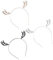 FRCOLOR 3 Stück Weihnachten Rentier Geweih Stirnband Metall Hirsch Horn Kopfschmuck Festival Cospaly Bopper Haarband für Weihnachten Urlaub Kostüm (Schwarz Silber Golden)