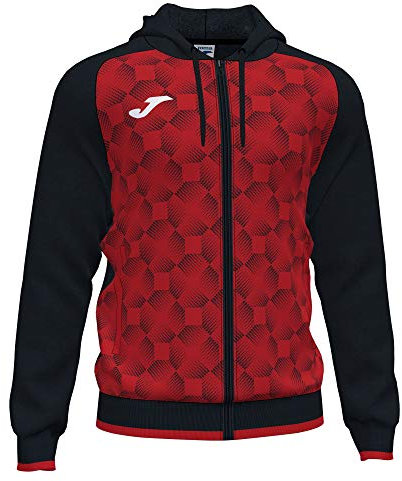Joma Supernova III Kapuzenjacke Schwarz Rot, 102262.106.5XS